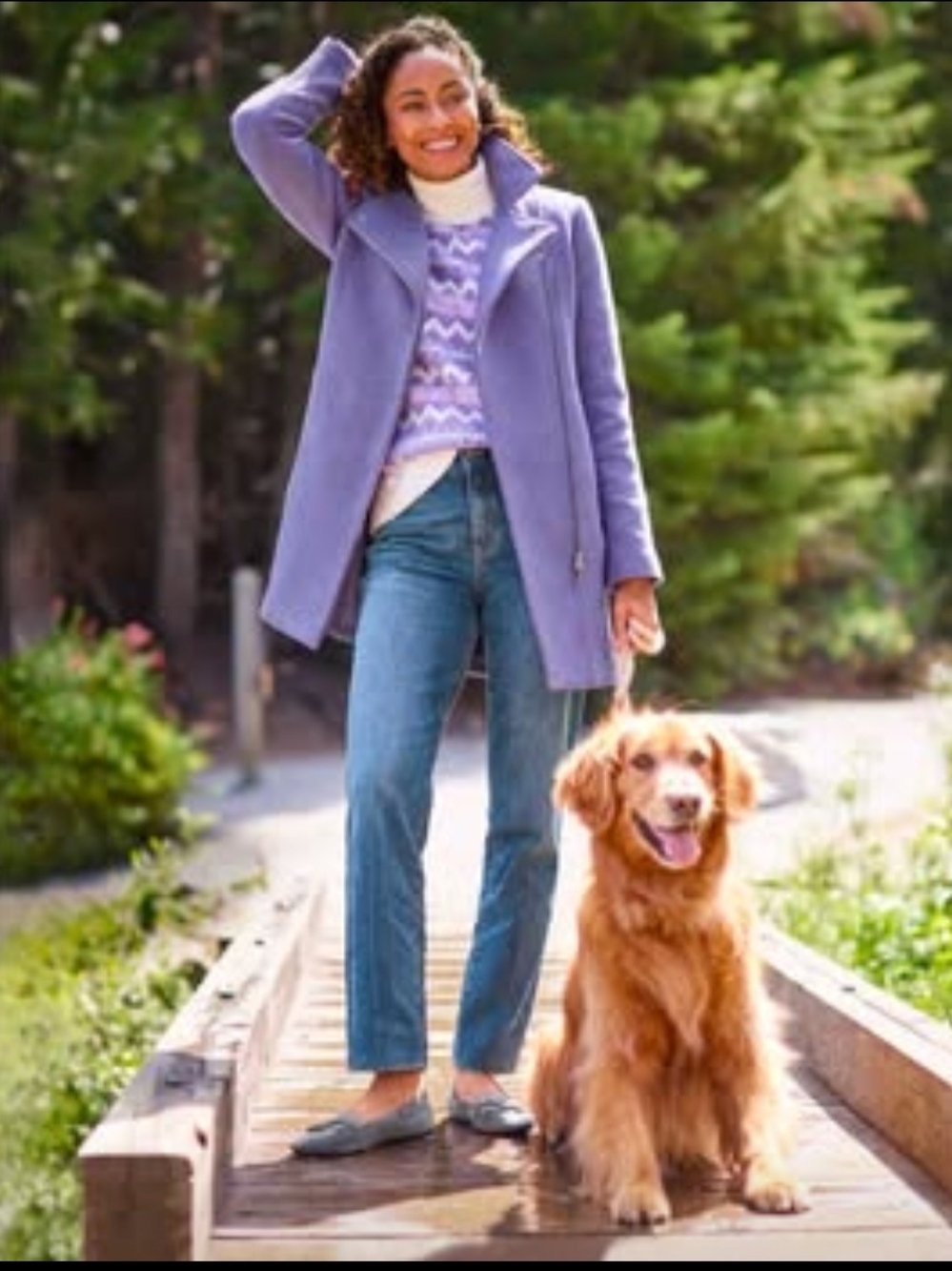 New Talbots size 8 lavender wool coat